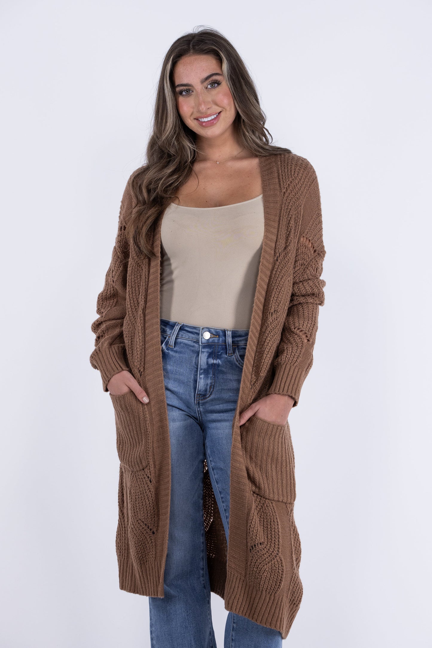 By The Seaside Women's Chunky Knit Cardigan