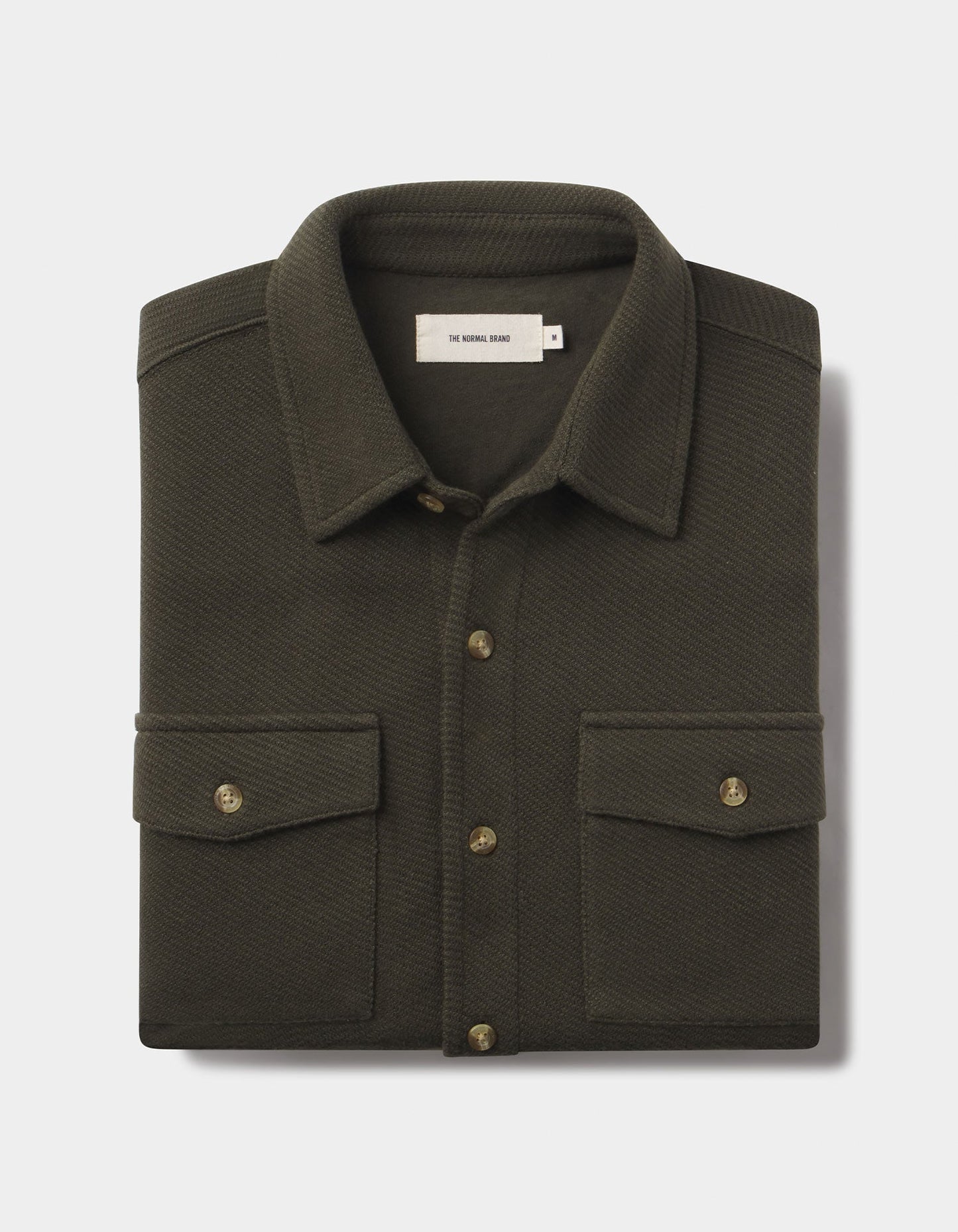 Looped Terry Button Up in Alpine