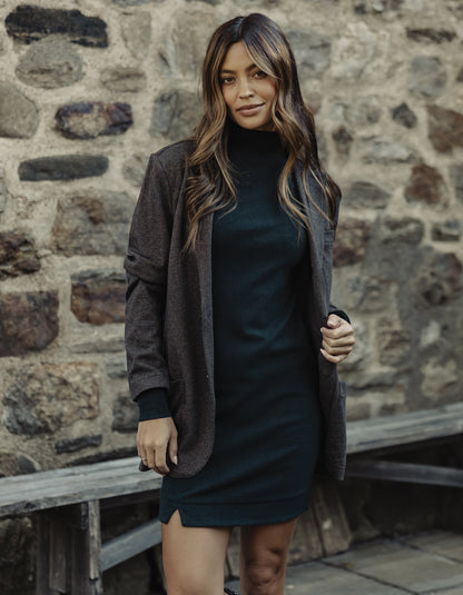 Puremeso Mock Neck Dress